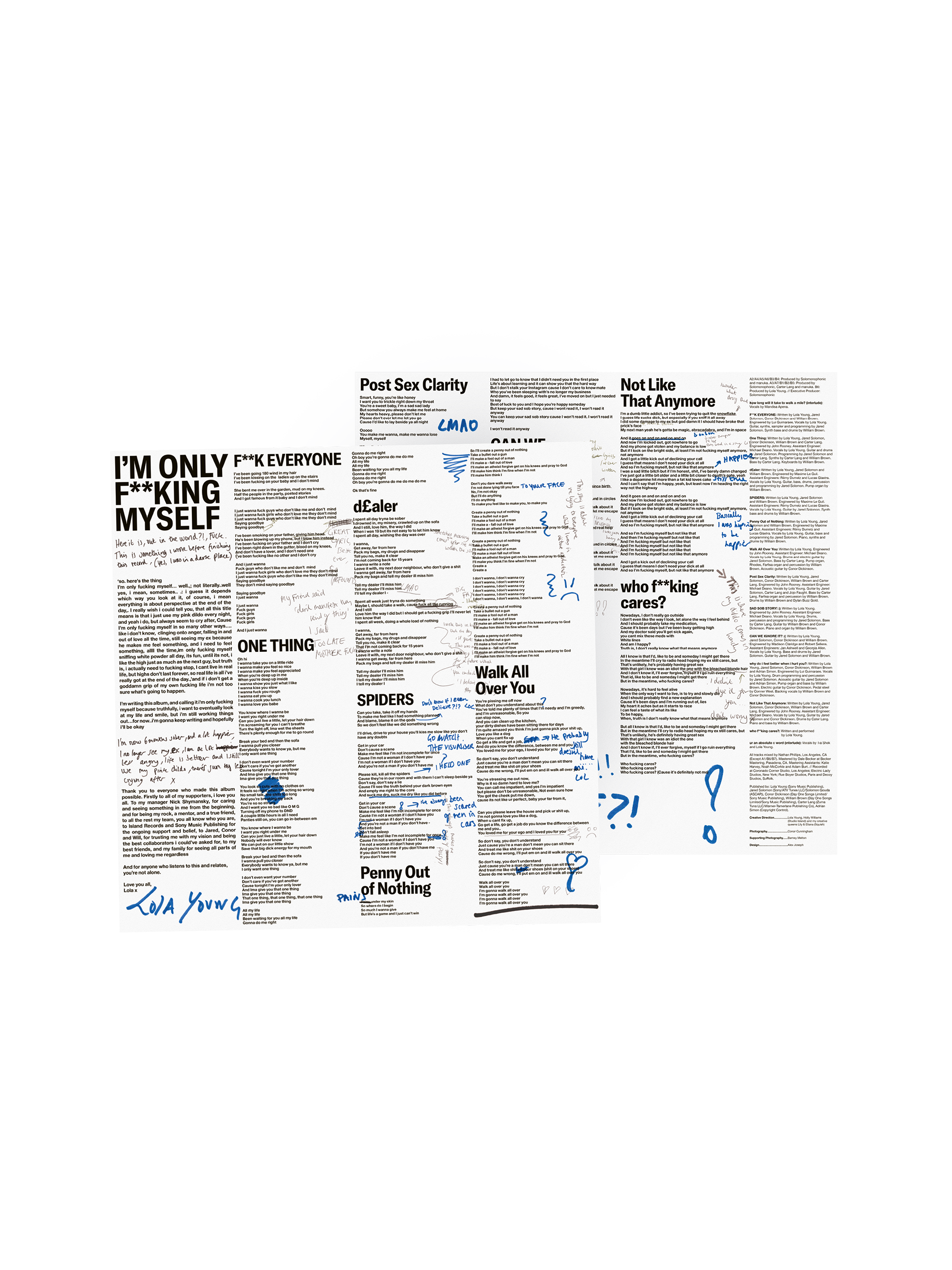 I'm Only F**king Myself: The Basic B*tch Edition (Nude Pink Vinyl LP) + signed art card Lyric Insert